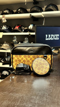 Bandolera Coach Doble Cierre Café Claro 1